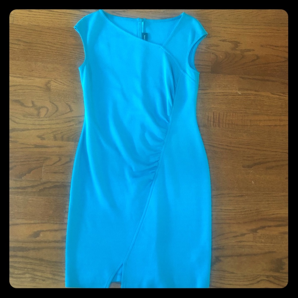 St. John Women’s Blue Shift Wool Dress